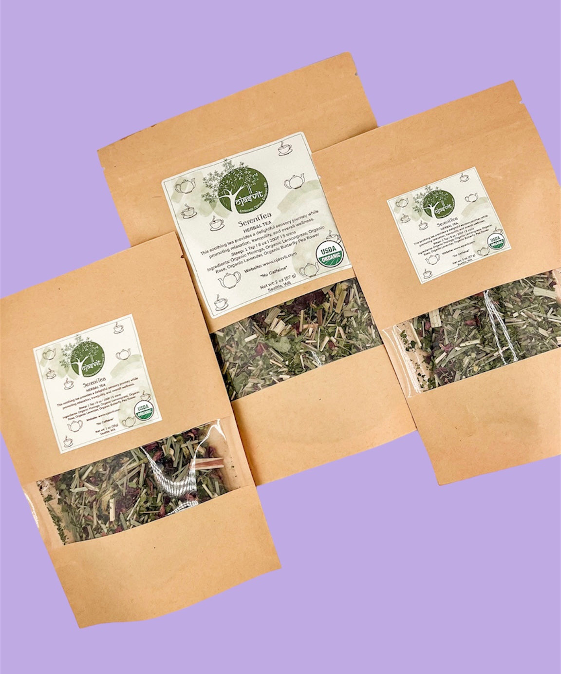 SereniTea (Moringa, Lemongrass, Rose, Lavender, Butterfly Pea flower)