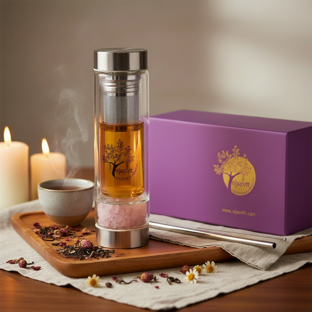 Ojasvit Crystal Water Bottle – Sturdy Box